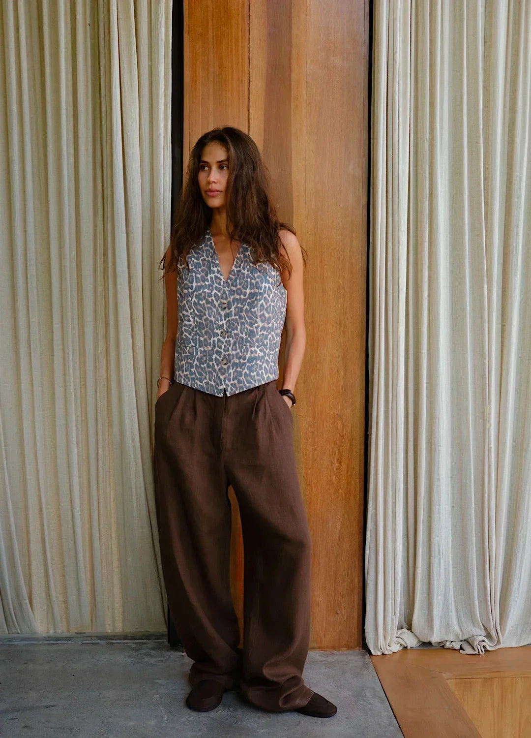 Saviig Straight Leg High Waist Pants for Stylish Office Look