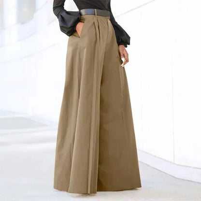 Saviig Wide Leg Flared Pants | High Waist Comfy Baggy Trousers