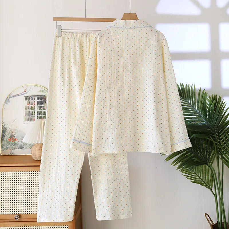 Saviig Cotton Crepe Women's Pajama Set - Spring Collection