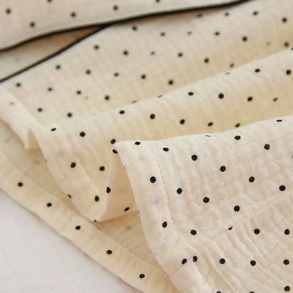 Saviig Cotton Crepe Polka Dot Pajama Set