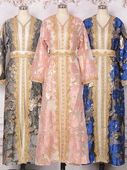 Saviig Moroccan Takchita Kaftan, Elegant 2-Piece Set for Events & Weddings