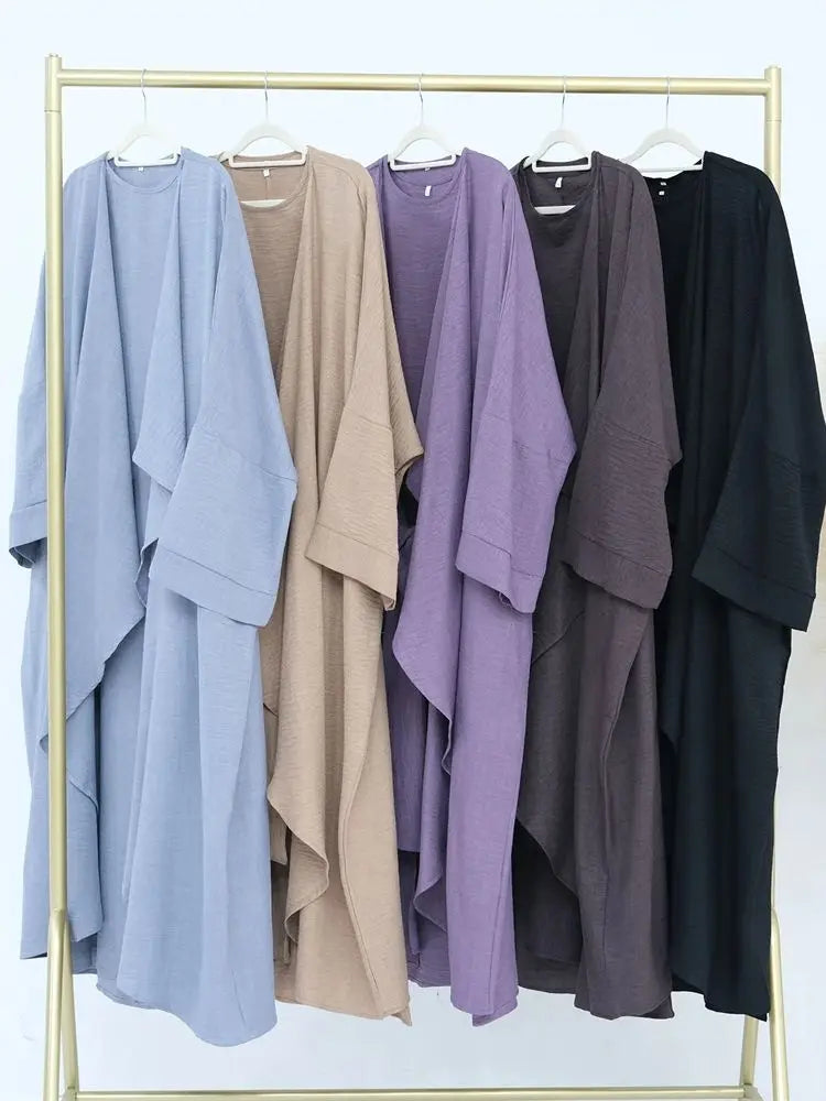 Saviig Dubai Kimono Abaya Set for Women - Elegant Muslim Modest Dress
