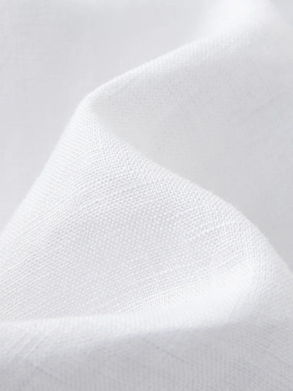 Saviig Linen Lace Casual Set: 2025 SS Minimalist Style All-match Shirt Skirt