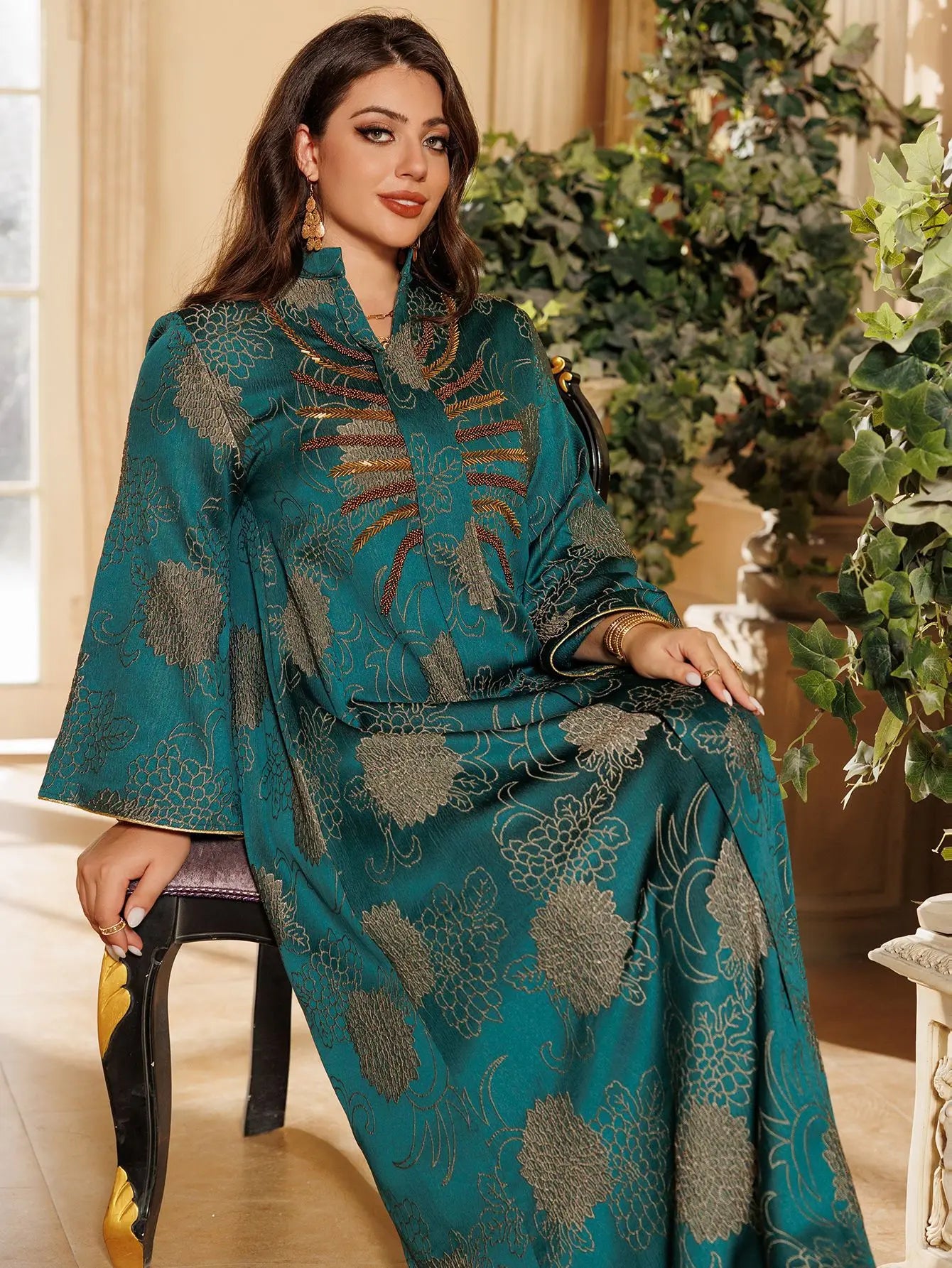 Saviig Ramadan Jalabiya: Luxury Muslim Women Abaya Dress