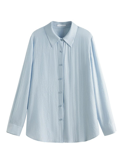 Saviig Tencel Acetate Sun Shirt - Lightweight UPF50+ Long Sleeve Cover-Up