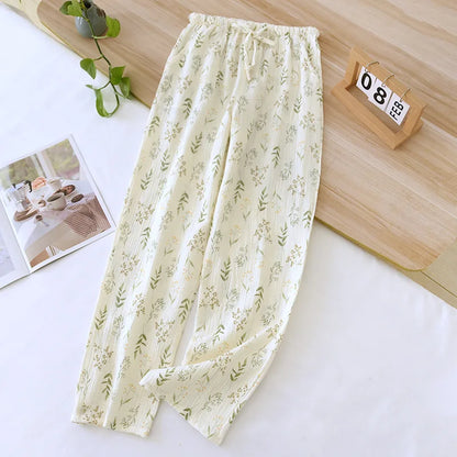 Saviig 2025 Summer Short-sleeve Pajama Set in 100% Cotton Crepe Fabric