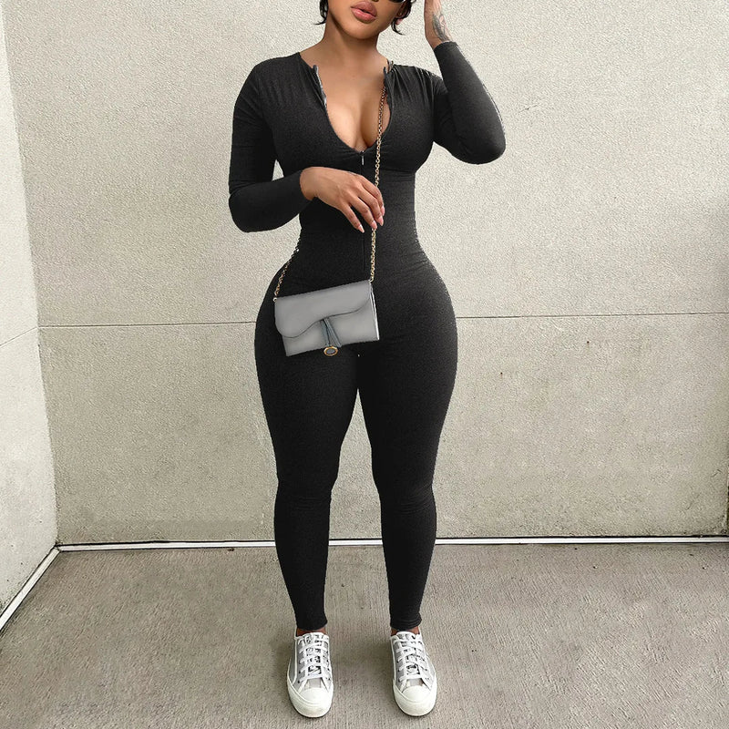Saviig Women's Ski Jumpsuit | Long Sleeve Streetwear Romper