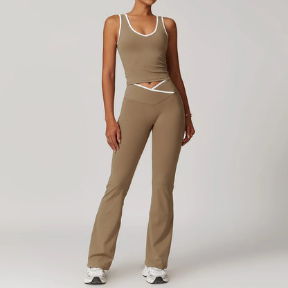 Saviig Yoga Set: High Waist Leggings & Sports Bra, Fitness Sportswear & Athletic Wear