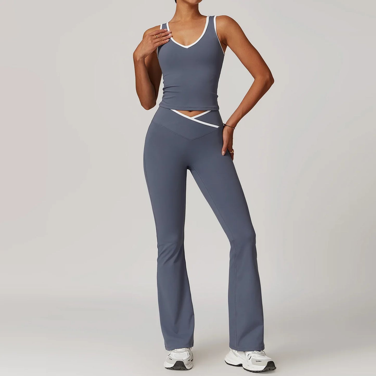 Saviig Yoga Set: High Waist Leggings & Sports Bra, Fitness Sportswear & Athletic Wear