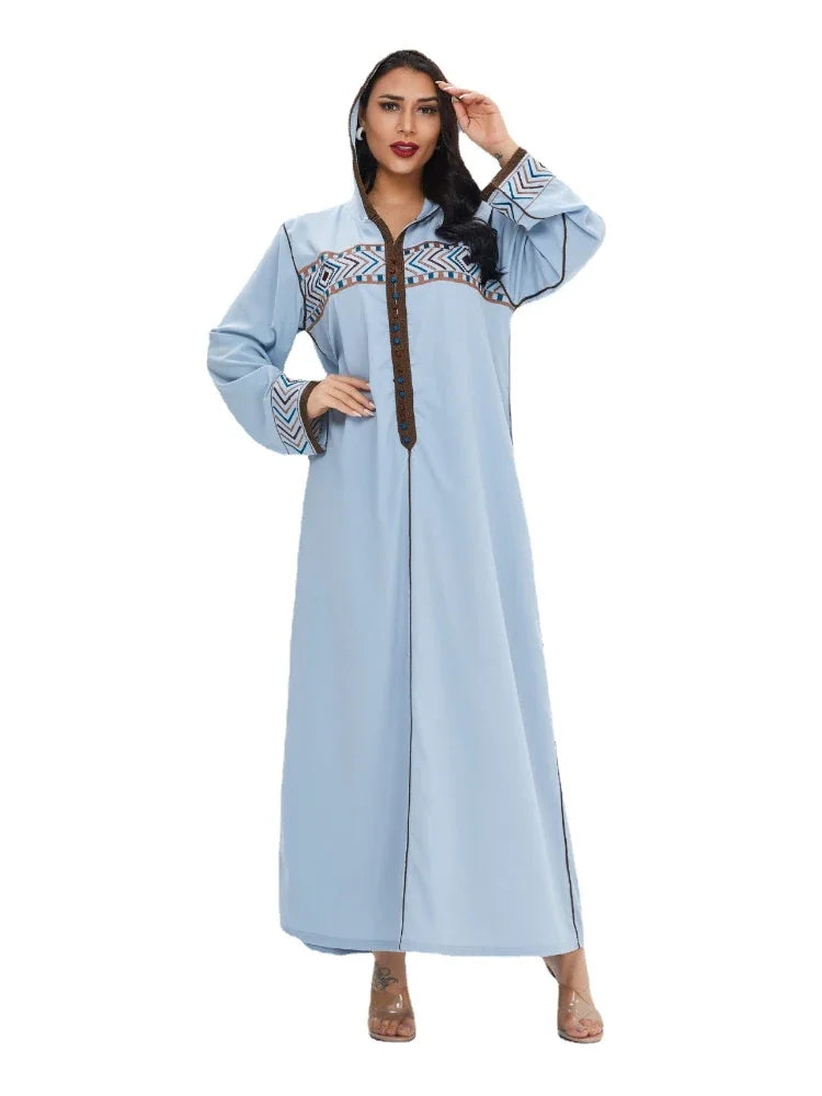 Saviig Hooded Abaya | Elegant Ramadan Turkey Dress for Women