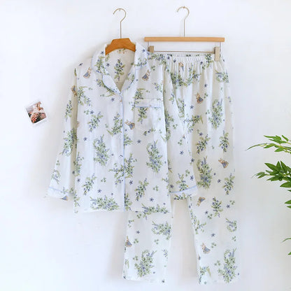 Saviig Maple Leaf Pajama Set - 100% Cotton Sleepwear