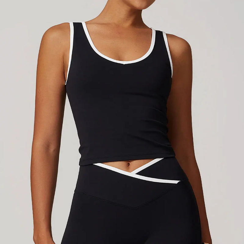 Saviig Push-Up Backless Sports Bra for Yoga Gym Fitness