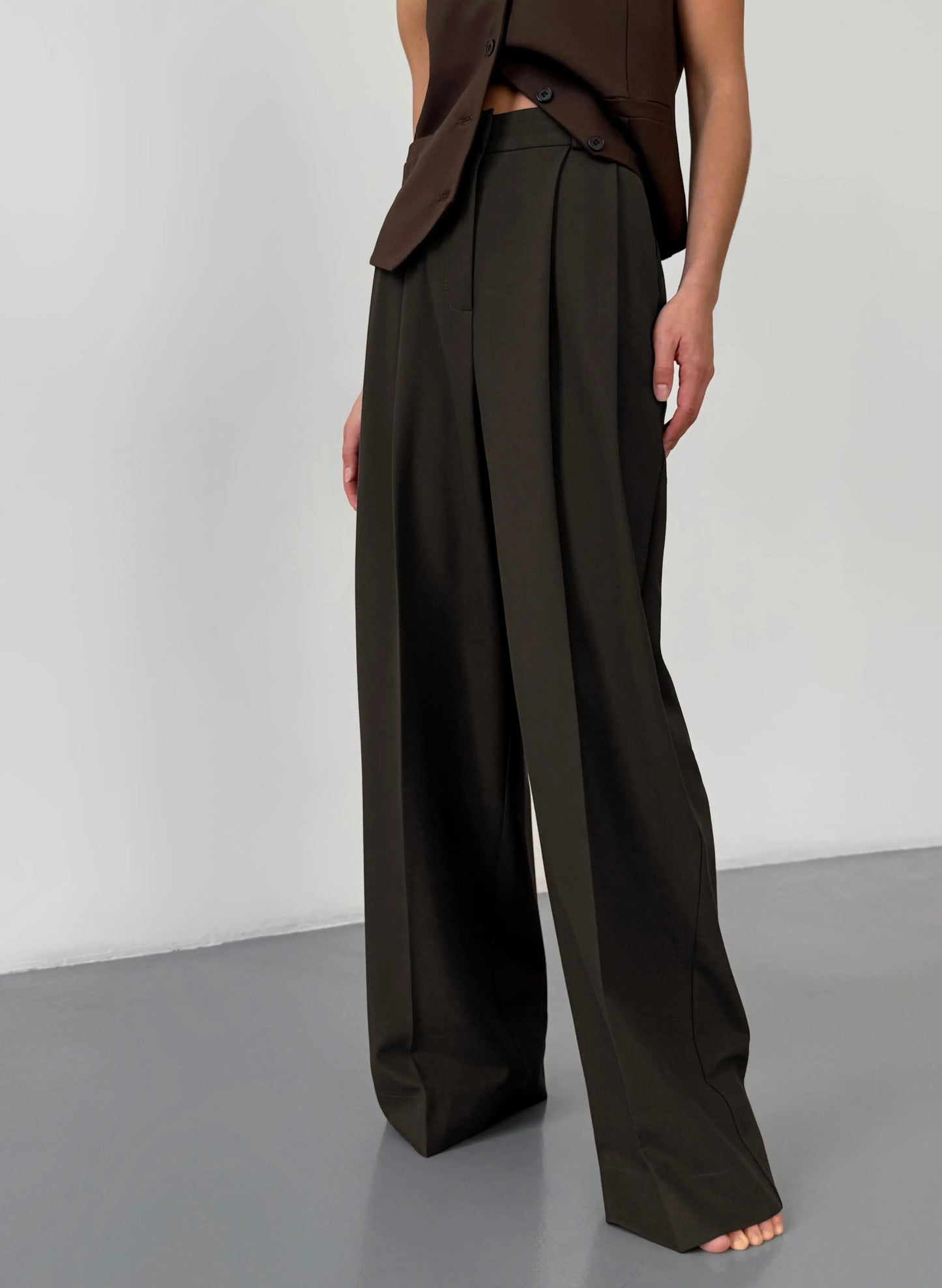 Saviig Wide Leg High Waist Suit Pants - New Season Office Lady Chic Trousers