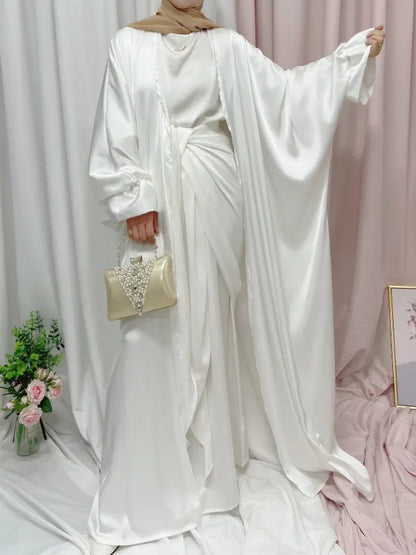 Saviig Summer Muslim Puff Sleeve Abaya Dress Elegant Modest Morocco Dubai Eid Party Dress