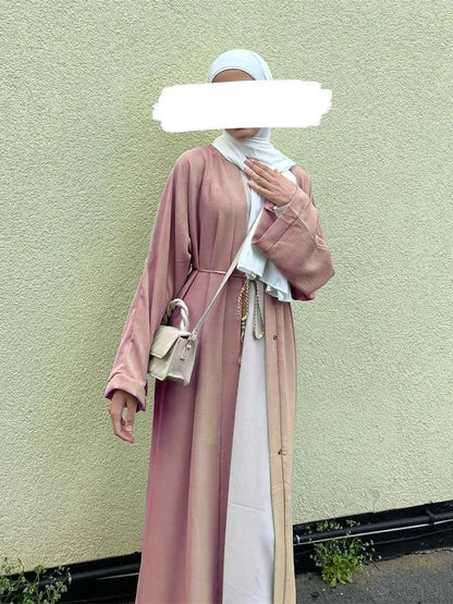 Saviig Ramadan Eid Abaya Kaftan Dress for Muslim Women