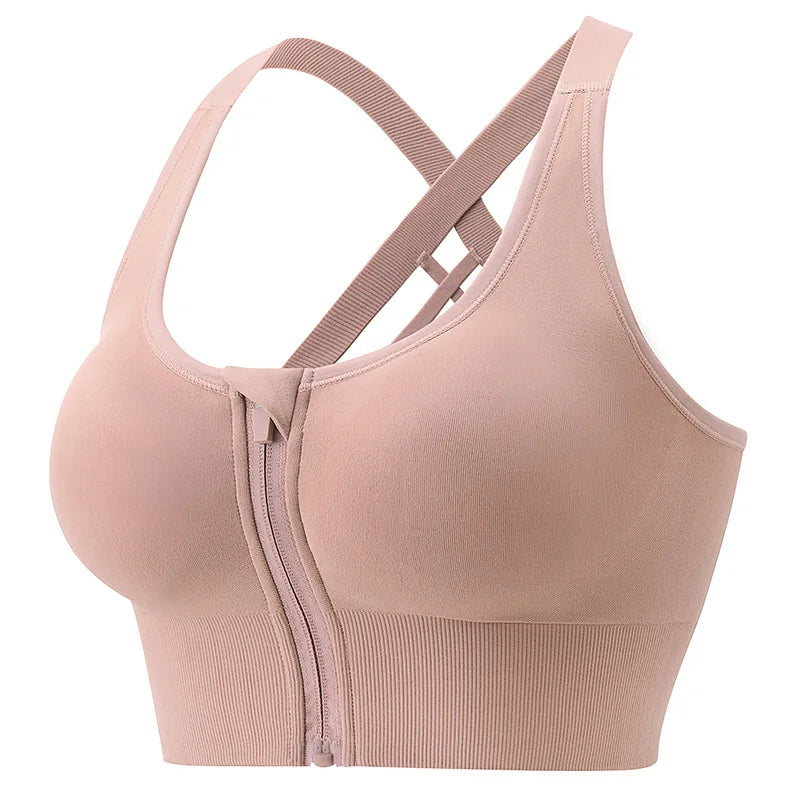 Saviig Cross Back Sports Bra with Removable Chest Pads