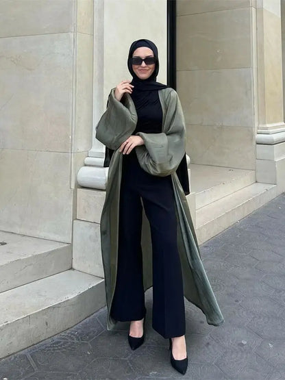 Saviig Ramadan Kimono Abaya Caftan for Women - Elegant African Dress Dubai Style