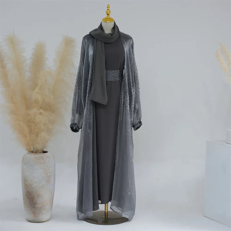 Saviig Ramadan Kaftan Abaya 2 Piece Set for Women