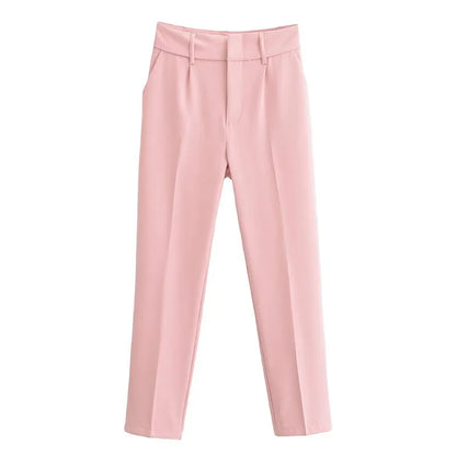 Saviig High Waist Slimming Suit Pants for Women