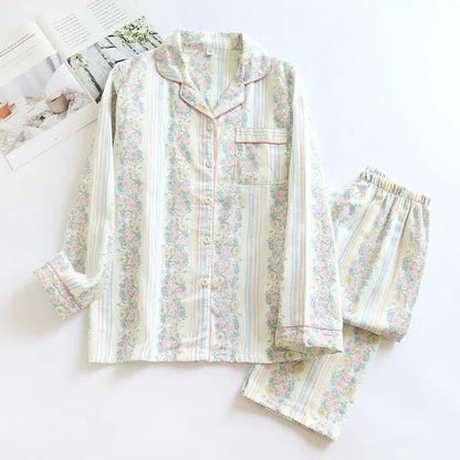 Saviig Maple Leaf Pajama Set - 100% Cotton Sleepwear