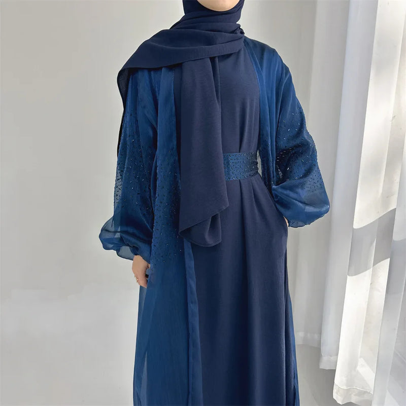 Saviig Ramadan Kaftan Abaya 2 Piece Set for Women