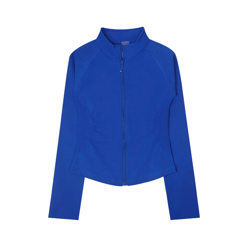 Saviig Women's Impact Zippy Jacket: Stylish Long Sleeve Workout Top for Active Sports.