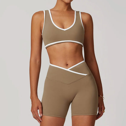 Saviig Yoga Set: High Waist Leggings & Sports Bra, Fitness Sportswear & Athletic Wear