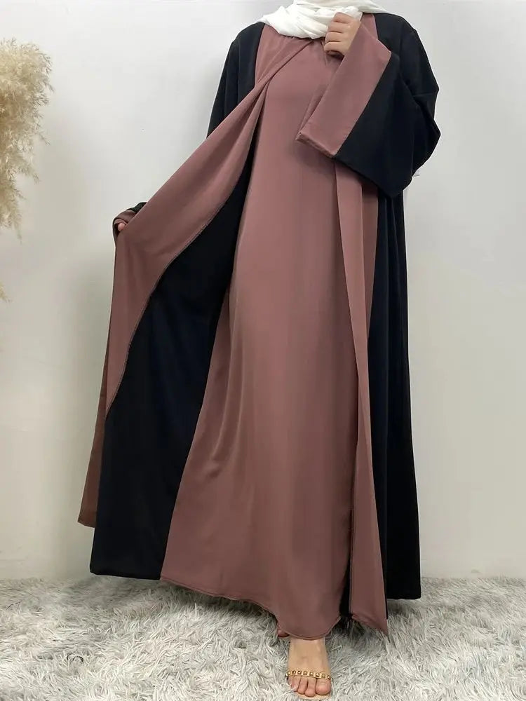 Saviig Luxury Splicing Abaya for Women - Ramadan Eid Muslim Modest Dress