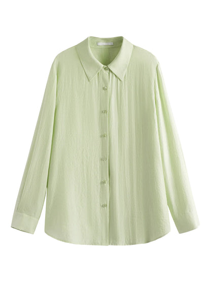Saviig Tencel Acetate Sun Shirt - Lightweight UPF50+ Long Sleeve Cover-Up