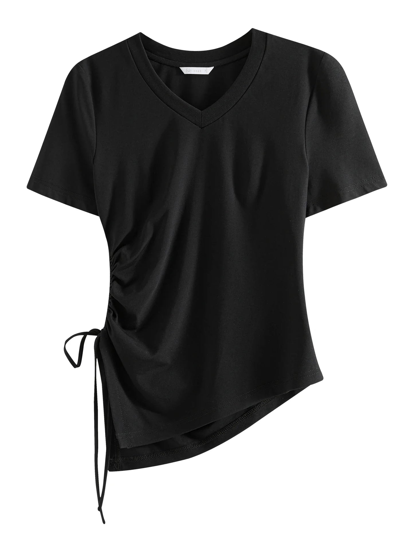 Saviig Edgy Asymmetric Hem Sleeveless Crop Top