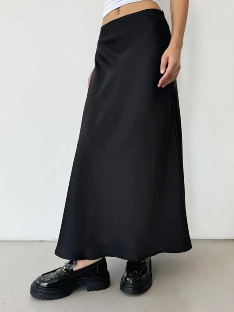 Saviig Solid Color High Waisted Fishtail Skirt for Women - Slim Fit & Comfortable