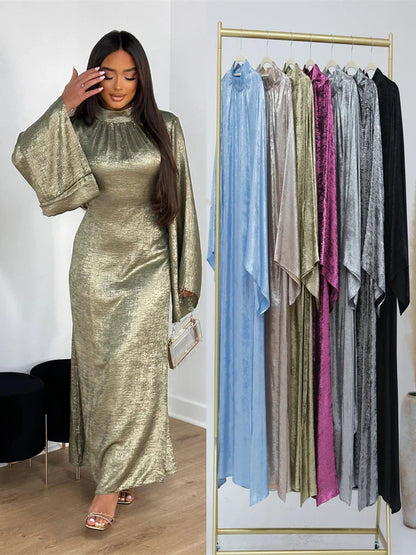 Saviig Shiny Satin Abaya Dubai Luxury 2025 Women Kaftan Dress Muslim Islam Abayas
