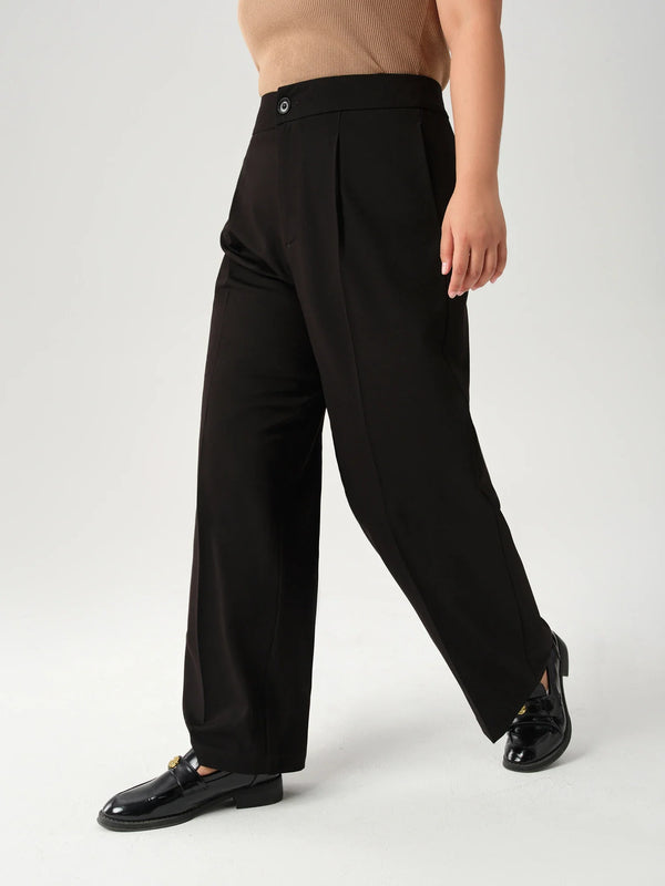 Saviig Women's 2024 Autumn Black Casual Pants