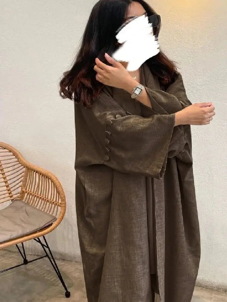 Saviig Ramadan Modest Kebaya Kimono Abaya African Kaftan Long Dress