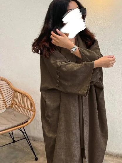 Saviig Ramadan Modest Kebaya Kimono Abaya African Kaftan Long Dress