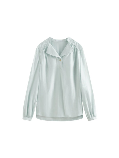 Saviig Elegant Suit Collar Shirt - 2025 Spring New High-end Design