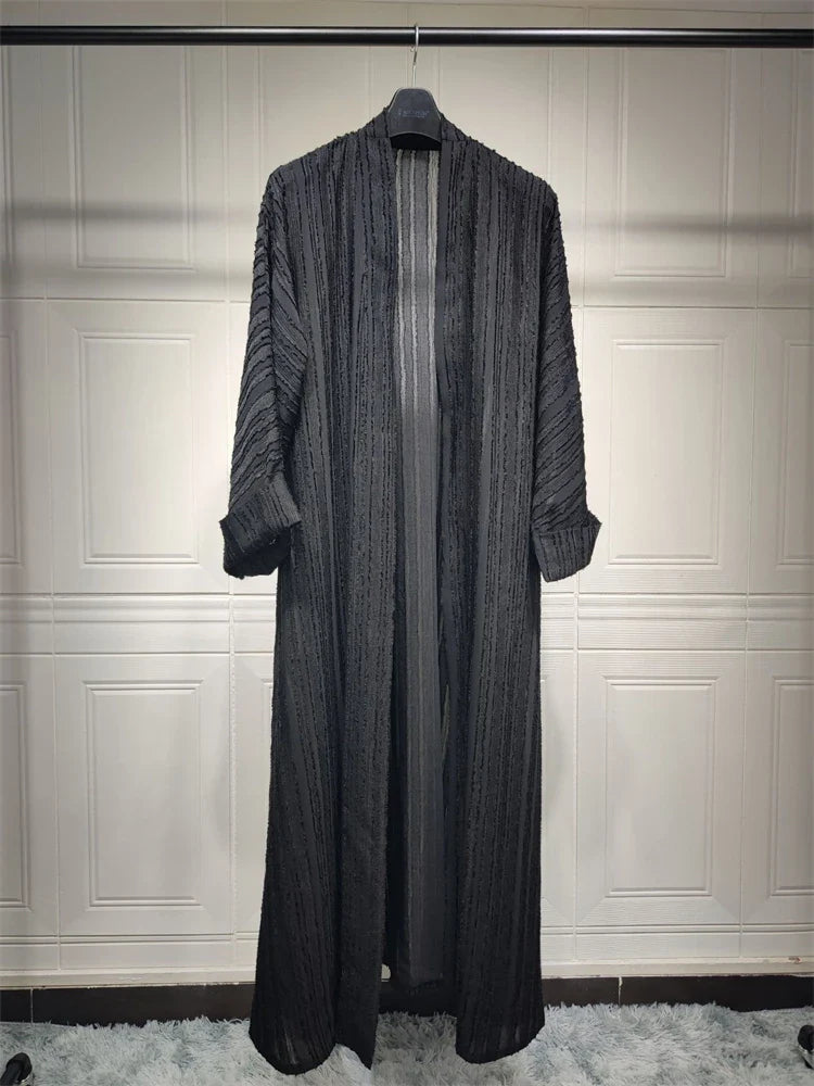 Saviig Ramadan Eid Mubarak Kaftan Robe Kimono Abaya Dress Muslim Women