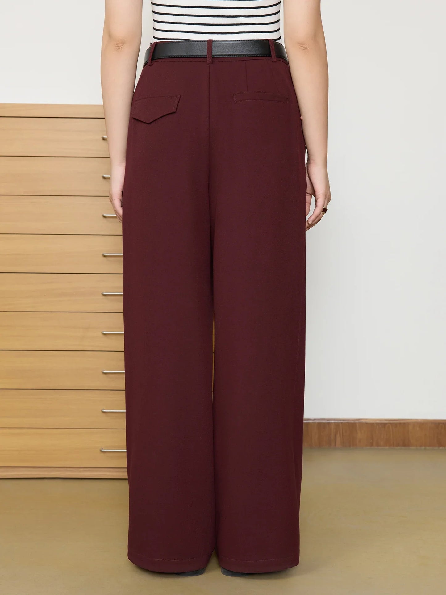 Saviig High Waist Straight Slim Pants Spring 2025 Chic Design