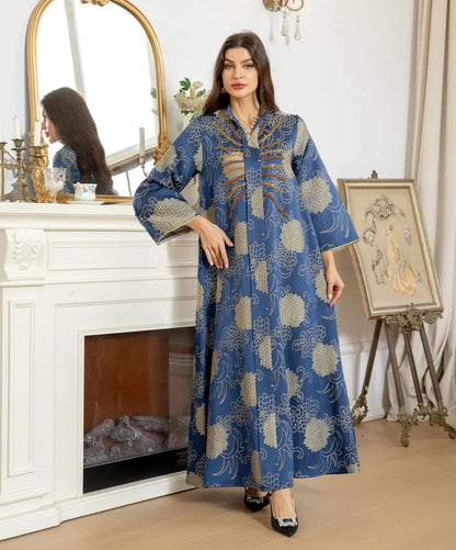 Saviig Ramadan Jalabiya: Luxury Muslim Women Abaya Dress