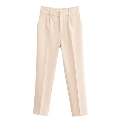 Saviig High Waist Slimming Suit Pants for Women