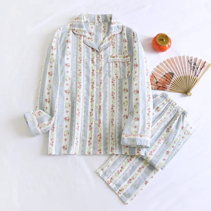 Saviig Maple Leaf Pajama Set - 100% Cotton Sleepwear
