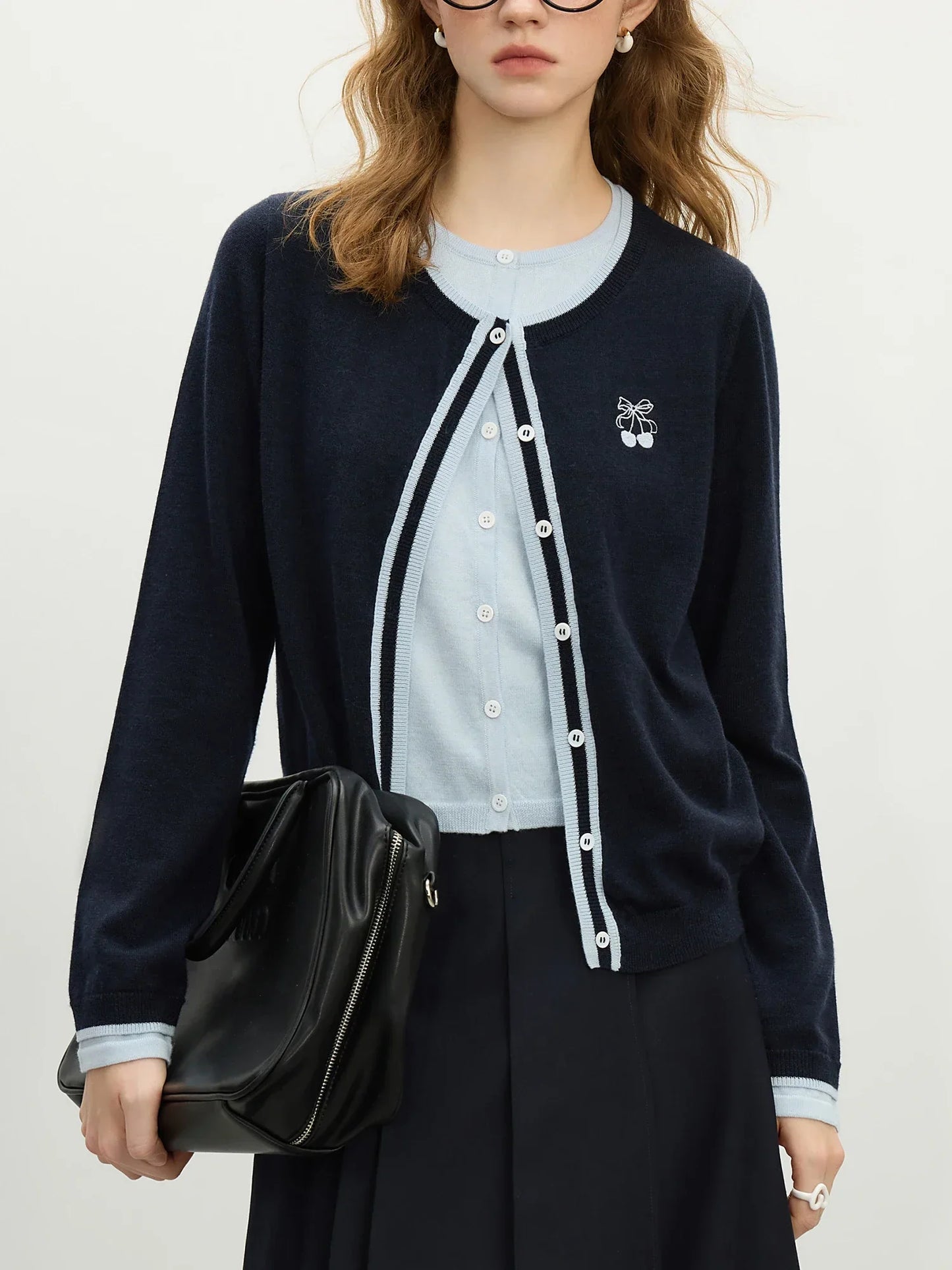 Saviig Wool Knit Cardigan: Elegant & Warm Top for 2025 Spring