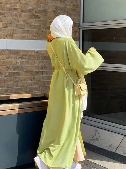 Saviig Ramadan Eid Abaya Kaftan Dress for Muslim Women