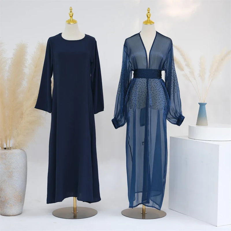 Saviig Ramadan Kaftan Abaya 2 Piece Set for Women