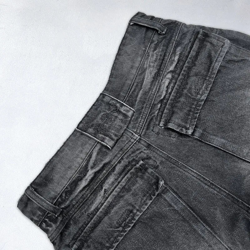 Saviig High Waist Washed Baggy Jeans Women Gothic Hip Hop Vintage Fashion