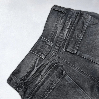 Saviig High Waist Washed Baggy Jeans Women Gothic Hip Hop Vintage Fashion