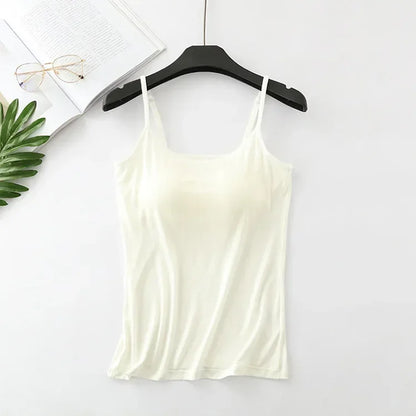 Saviig Seamless Padded Camisole Tank Top - Plus Size Slim Fit