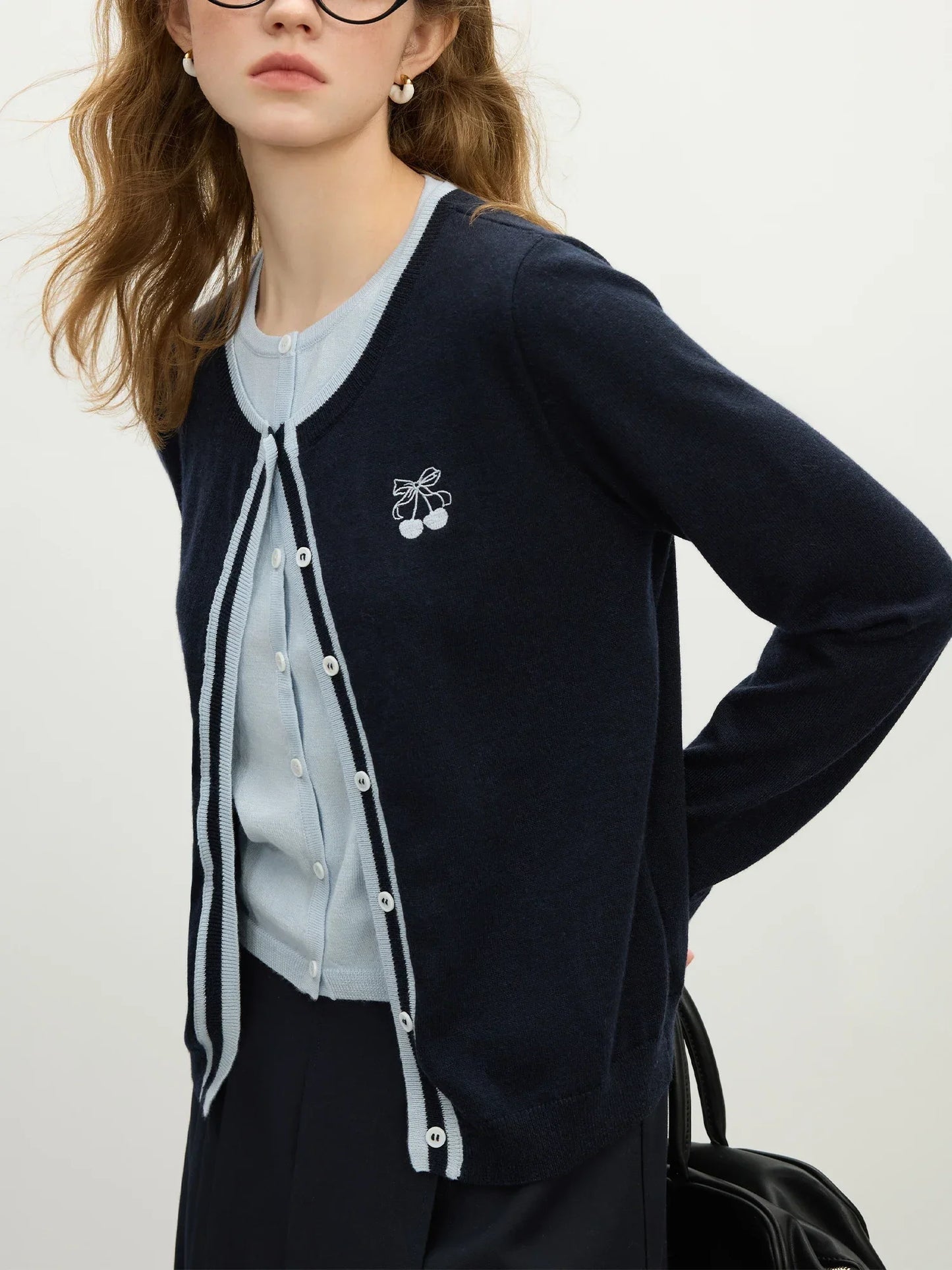 Saviig Wool Knit Cardigan: Elegant & Warm Top for 2025 Spring
