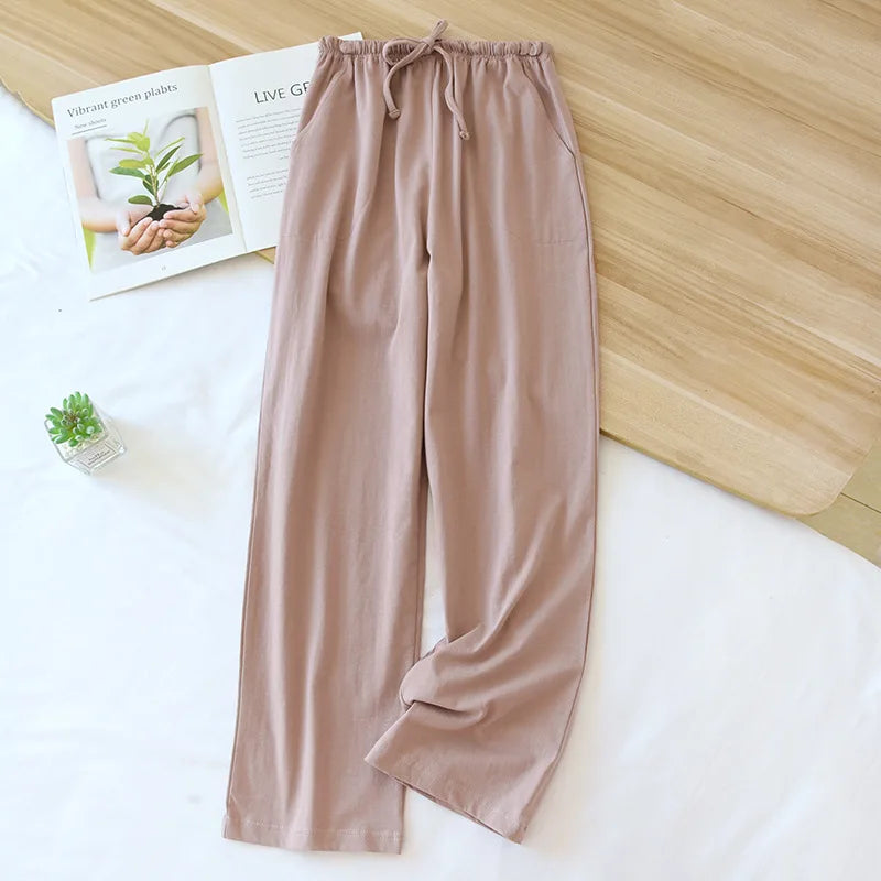 Saviig Cotton Knit Sleep Pants for Women