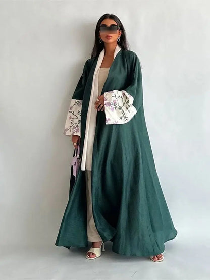 Saviig Luxe Kimono Abaya for Modest Muslim Women in Dubai Style
